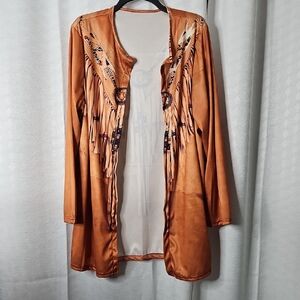 Women's Tan Fringe Jacket